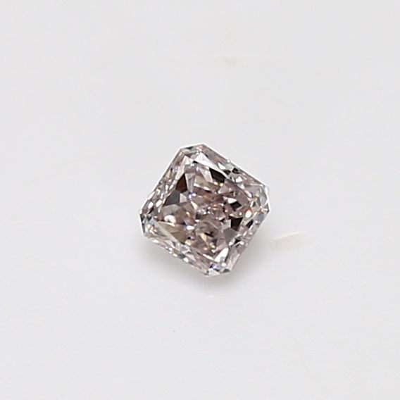 Radiant Light Pinkish Brown Natural Diamond 0.17ct SI1 loose diamond