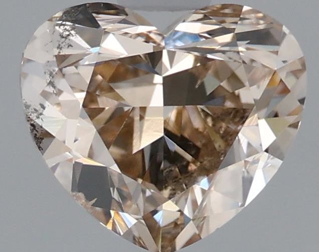 Heart Fancy Light Yellowish Brown Natural Diamond 1.54ct SI2 loose diamond