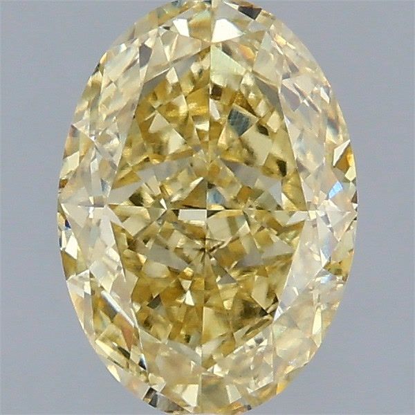 Oval Fancy Intense Yellow Lab-grown Diamond 1.57ct VS2 loose diamond