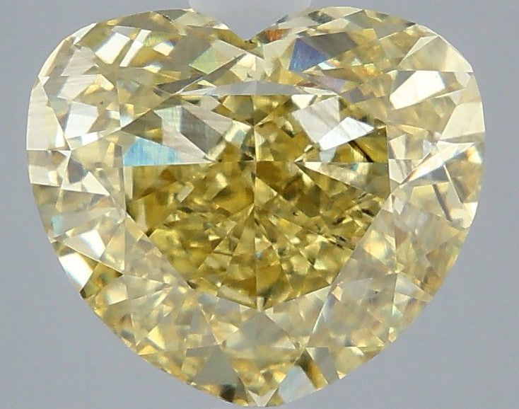 Heart Fancy Intense Yellow Lab-grown Diamond 5.07ct VS2 loose diamond