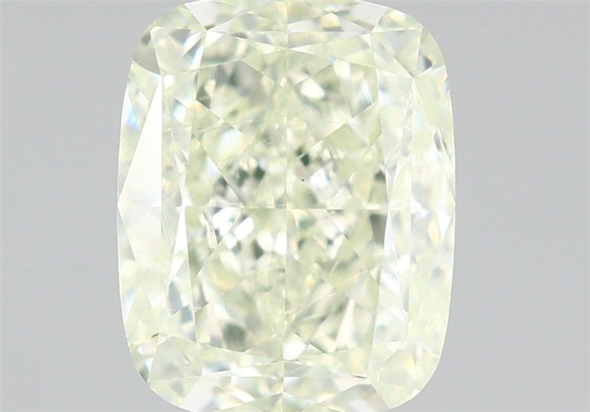Cushion Fancy Light Yellow Green Natural Diamond 1.31ct VS1 loose diamond