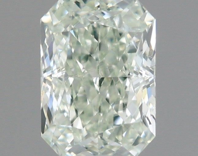 Radiant Light Green Natural Diamond 0.52ct VS2 loose diamond