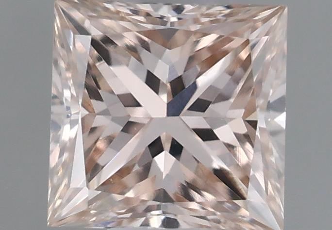 Princess Fancy Light Brown Pink Natural Diamond 0.39ct VVS2 loose diamond