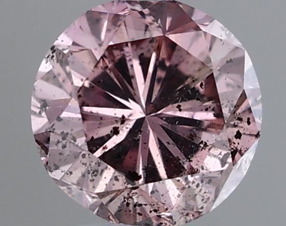 Round Fancy Brownish Purplish Pink Natural Diamond 0.22ct loose diamond