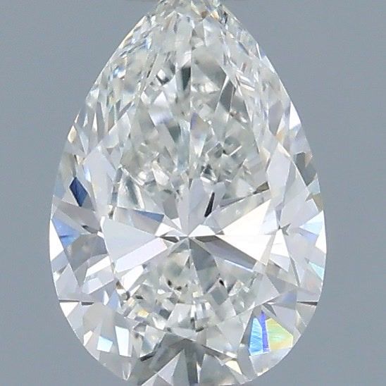 Pear Natural Diamond 0.43ct D VVS2