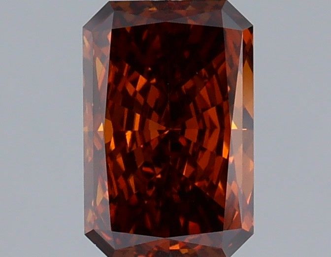 Radiant Fancy Deep Orange Lab-grown Diamond 1.06ct VS1 loose diamond