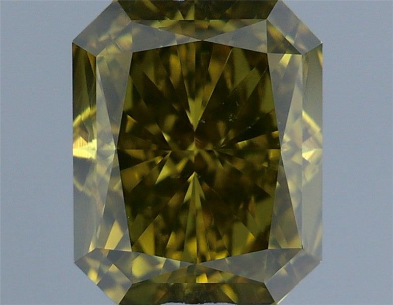 Radiant Fancy Grayish Yellow Natural Diamond 1ct VS2 loose diamond