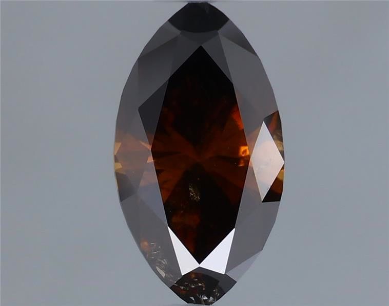 Marquise Fancy Dark Orangey Brown Natural Diamond 0.46ct loose diamond