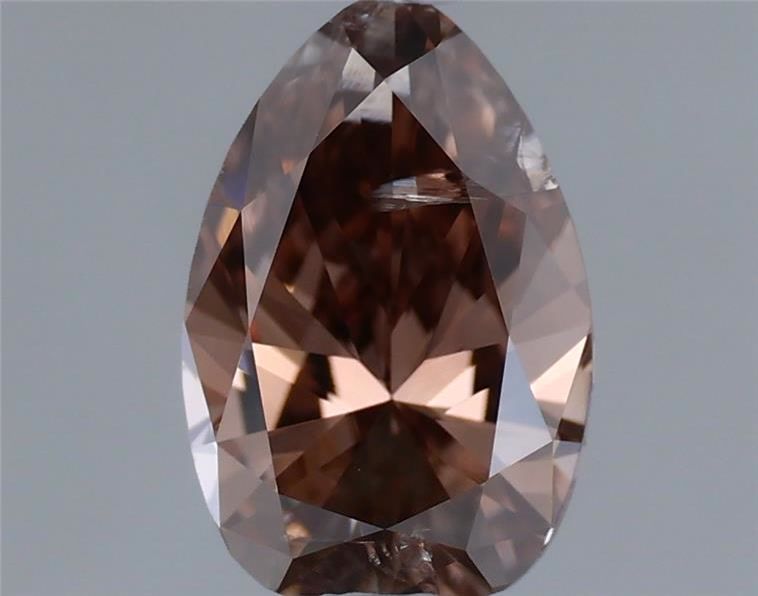 Pear Fancy Dark Pink Brown Natural Diamond 0.34ct loose diamond