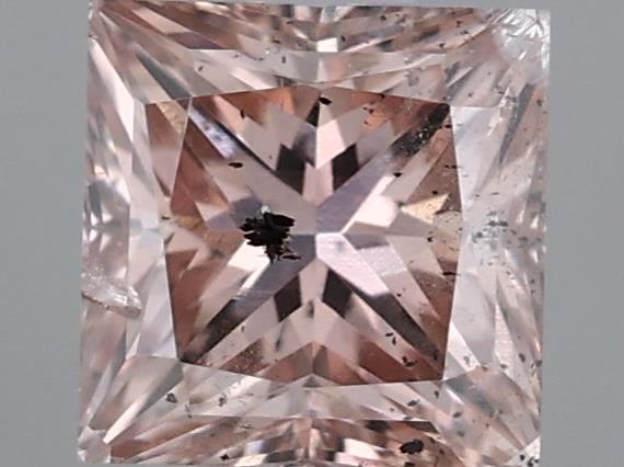 Princess Fancy Brown Pink Natural Diamond 0.41ct loose diamond