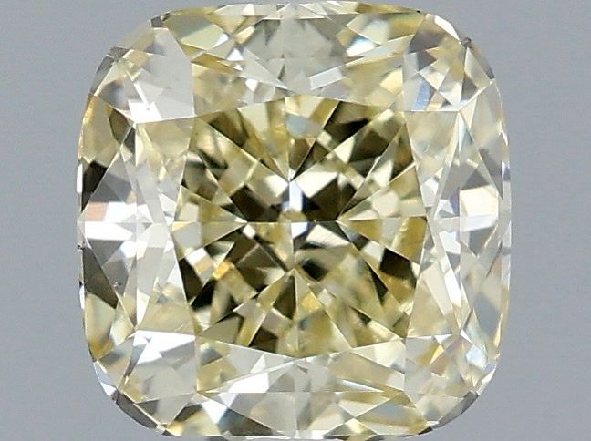 Cushion Fancy Light Yellow Lab-grown Diamond 1.06ct VS1 loose diamond