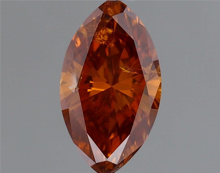 Marquise Fancy Deep Brownish Yellowish Orange Natural Diamond 0.36ct loose diamond