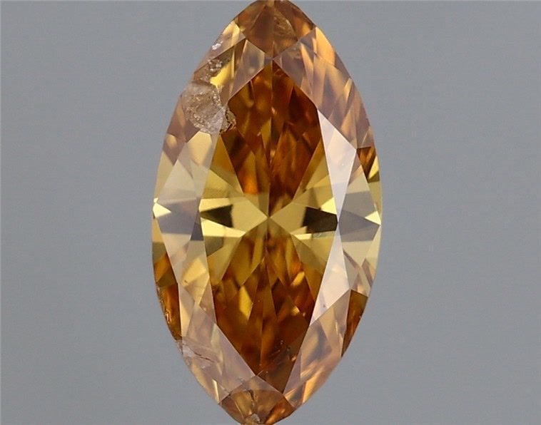 Marquise Fancy Deep Brownish Yellowish Orange Natural Diamond 0.31ct loose diamond