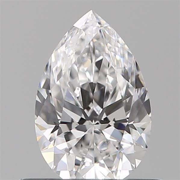Pear Natural Diamond 0.50ct D VVS1