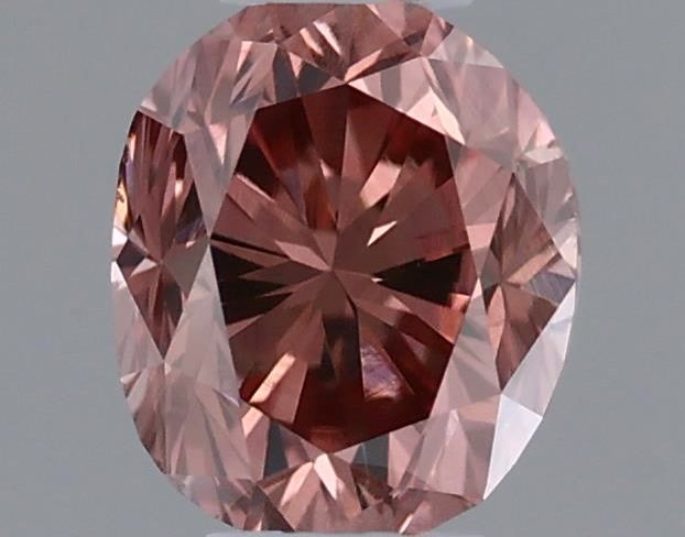 Oval Fancy Deep Brownish Orangey Pink Natural Diamond 0.24ct VS2 loose diamond