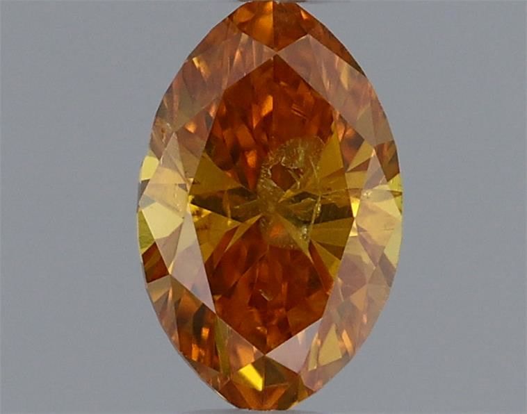 Marquise Fancy Vivid Yellowish Orange Natural Diamond 0.32ct loose diamond