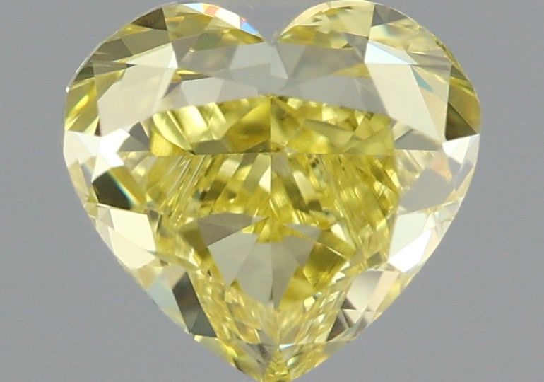 Heart Fancy Intense Yellow Natural Diamond 1.01ct SI1 loose diamond