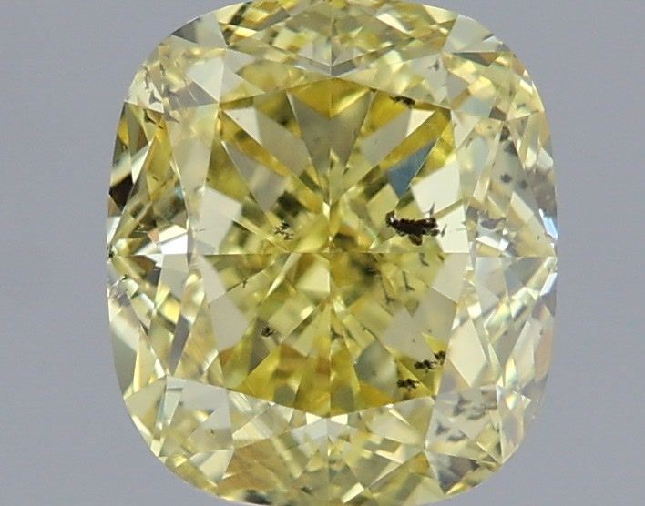 Cushion Fancy Intense Yellow Natural Diamond 1.51ct I1 loose diamond