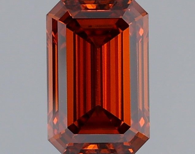 Emerald Fancy Vivid Brownish Orange Lab-grown Diamond 1.06ct VS1 loose diamond