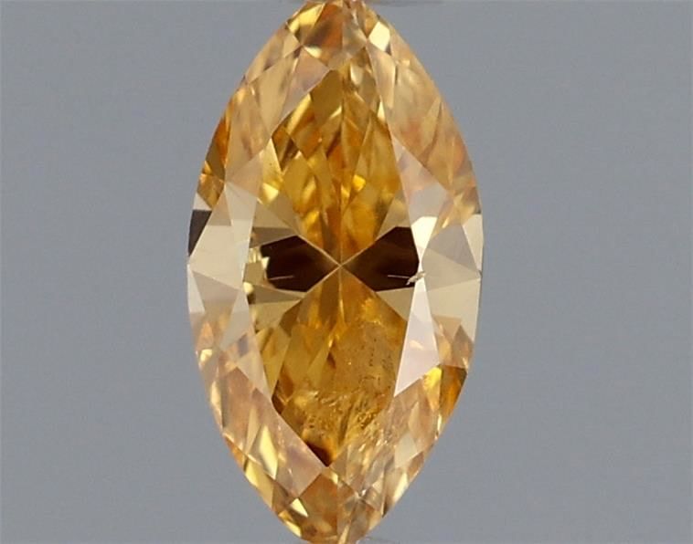 Marquise Fancy Intense Yellow Orange Natural Diamond 0.2ct loose diamond