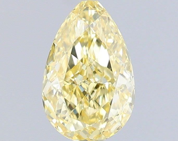 Pear Fancy Intense Yellow Lab-grown Diamond 0.5ct VS1 loose diamond