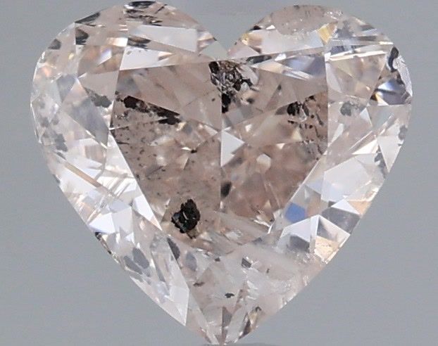 Heart Fancy Light Pinkish Brown Natural Diamond 1.5ct I3 loose diamond