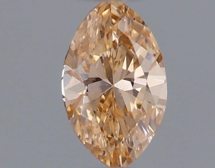 Marquise Fancy Yellow Orange Natural Diamond 0.13ct loose diamond