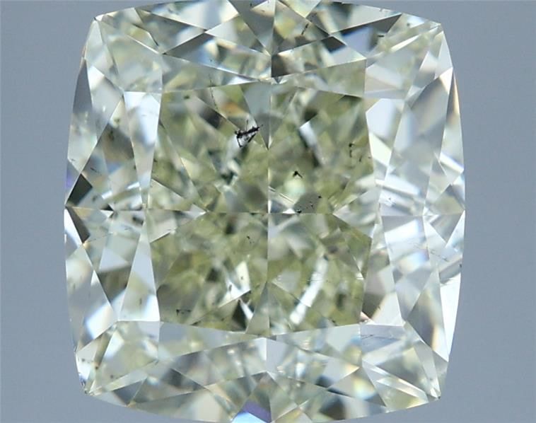 Cushion Fancy Grayish Yellowish Green Natural Diamond 3.02ct SI1 loose diamond