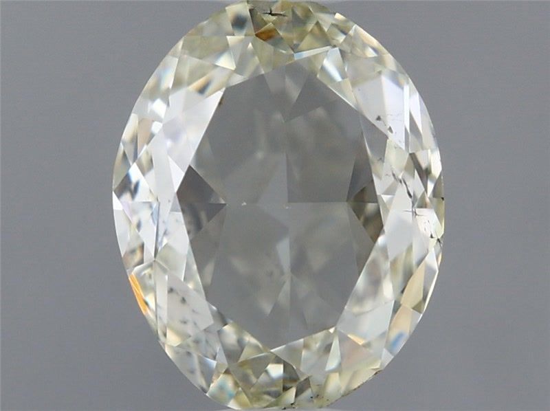 Oval Fancy Light Yellow Green Natural Diamond 1ct SI2 loose diamond