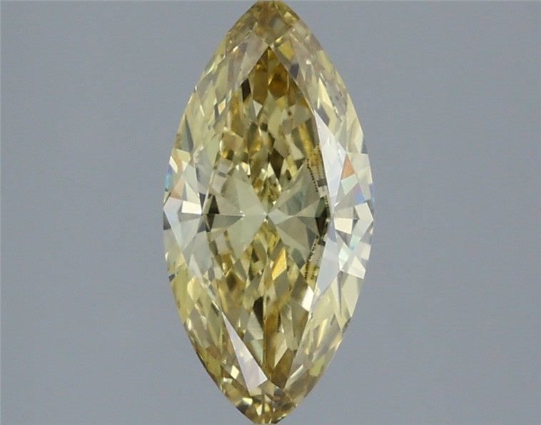 Marquise Fancy Intense Yellow Lab-grown Diamond 1.3ct VS1 loose diamond