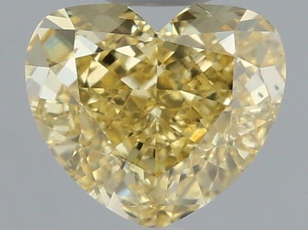 Heart Fancy Intense Yellow Lab-grown Diamond 1.55ct VS1 loose diamond