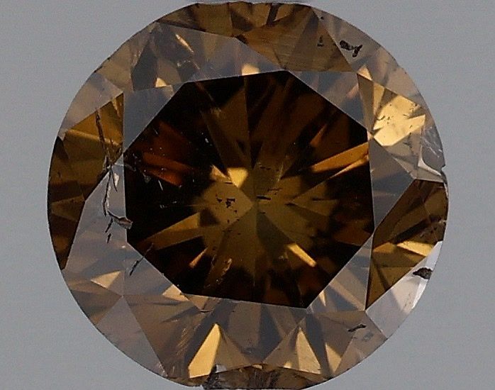 Round Fancy Dark Brown Natural Diamond 1.01ct loose diamond