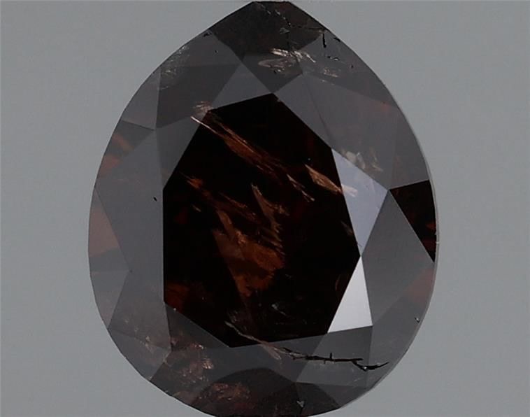 Pear Fancy Dark Brown Natural Diamond 0.91ct loose diamond