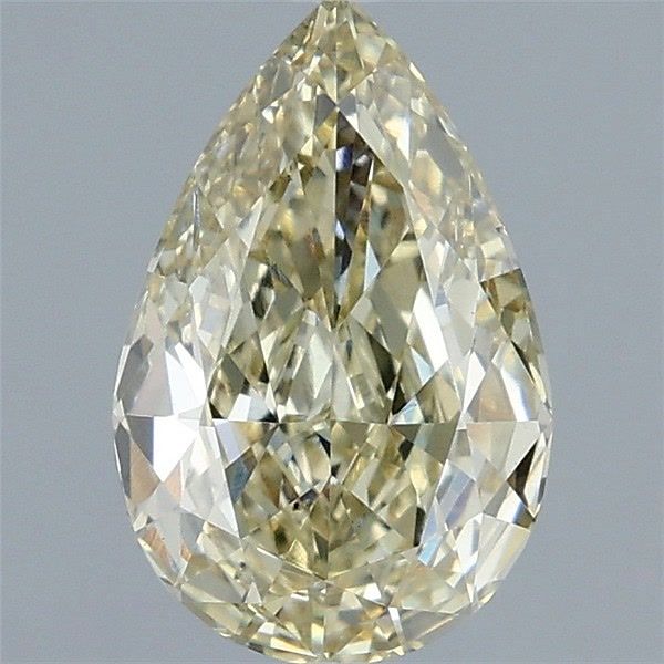 Pear Fancy Light Yellow Lab-grown Diamond 1.56ct VS2 loose diamond