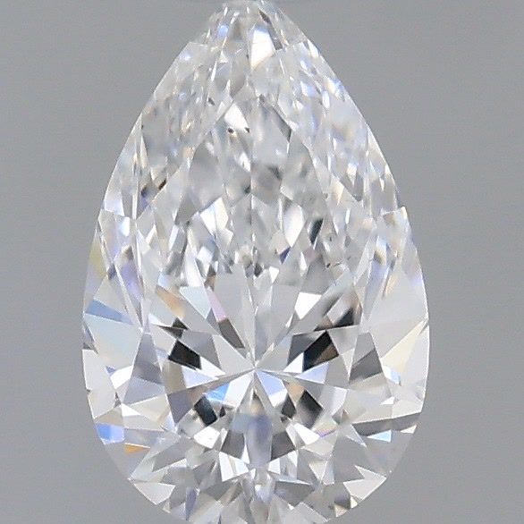 Pear Natural Diamond 0.30ct D VS2