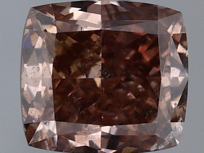 Cushion Fancy Dark Pink Brown Natural Diamond 1.13ct I2 loose diamond