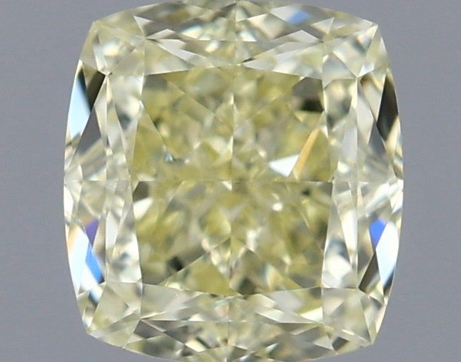 Cushion Fancy Light Yellow Natural Diamond 0.62ct VS2 loose diamond