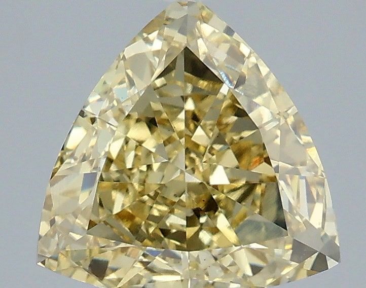 Triangular Fancy Intense Yellow Lab-grown Diamond 2.57ct VS1 loose diamond