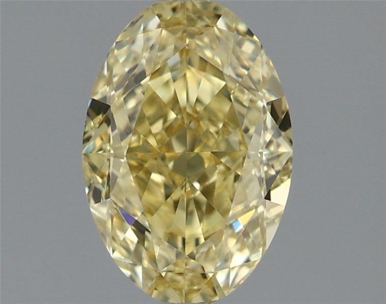 Oval Fancy Intense Yellow Lab-grown Diamond 1.32ct VS1 loose diamond