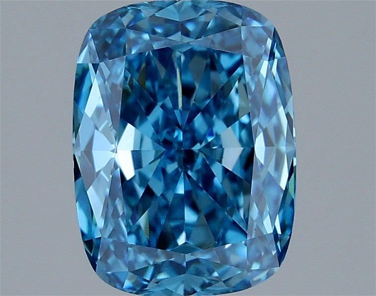 Cushion Fancy Vivid Blue Lab-grown Diamond 2.04ct VVS2 loose diamond