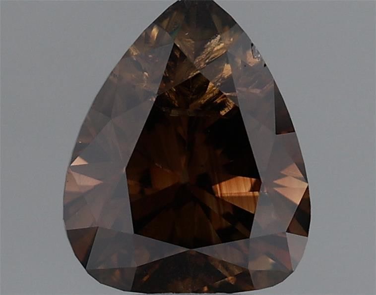 Pear Fancy Dark Brown Natural Diamond 0.66ct loose diamond