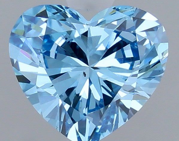 Heart Fancy Vivid Blue Lab-grown Diamond 0.7ct VS2 loose diamond