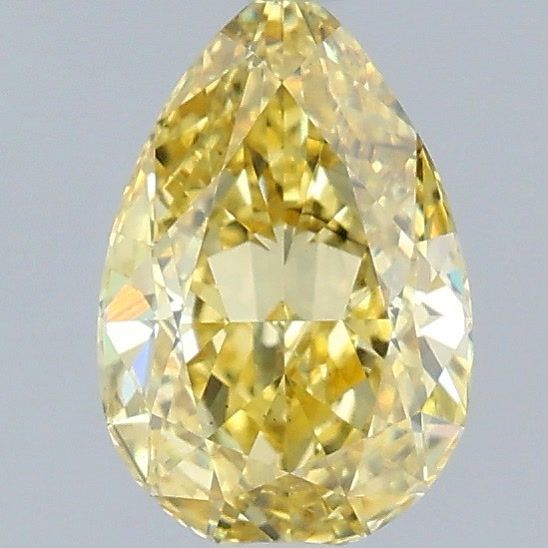Pear Fancy Vivid Yellow Lab-grown Diamond 1.09ct VS2 loose diamond