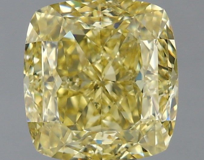 Cushion Yellow Natural Diamond 2.04ct VS2 loose diamond