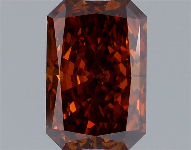 Radiant Fancy Deep Brownish Orange Lab-grown Diamond 1.19ct VS1 loose diamond