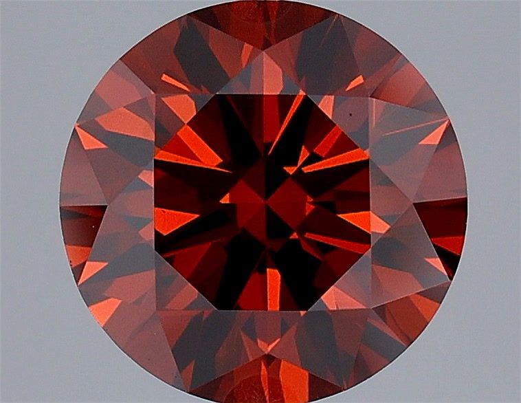 Round Fancy Deep Orange Lab-grown Diamond 2.97ct VS1 loose diamond