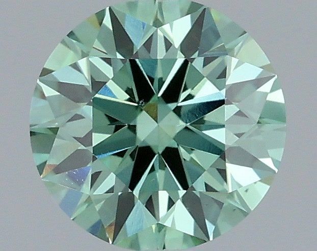 Round Fancy Vivid Green Lab-grown Diamond 1.03ct VS1 loose diamond