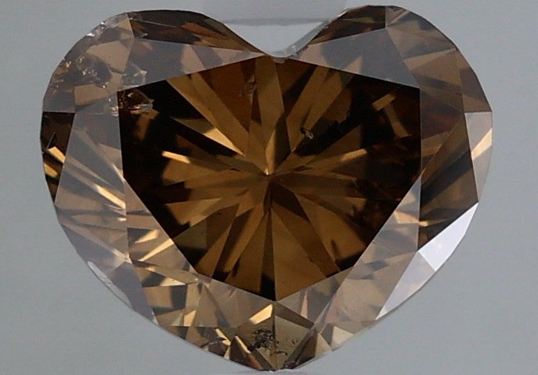 Heart Fancy Dark Yellowish Brown Natural Diamond 1.29ct loose diamond