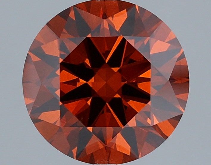 Round Fancy Deep Orange Lab-grown Diamond 2.07ct VS2 loose diamond