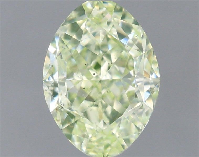 Oval Fancy Yellow Green Natural Diamond 1.01ct SI2 loose diamond